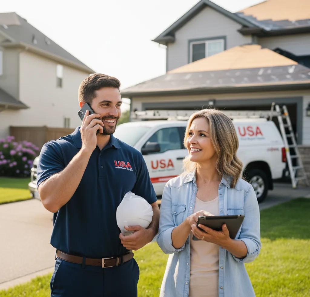 USA Roof Repair Experts customer support in Red Bud